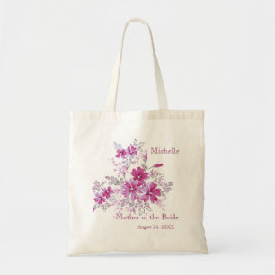 Tela Madre rosada floral del banquete de boda del bolso