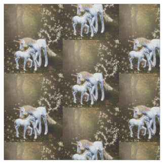 Tela Madre y bebé unicornio