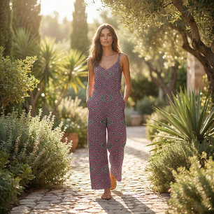 Tela Magenta Gris Negro Geométrico Tribal Azteca Modern