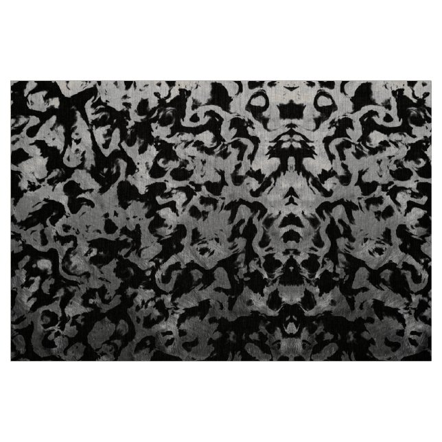 Tela Magia abstracta - Negro plateado ("Cuarto gordo" (fat quarter))
