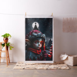 Tela Magia del elfo gótico bajo la luna llena.