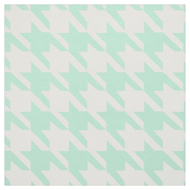 Tela Magia Mint y White Houndstoth Pattetrt (Retal)