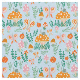 Tela Magia Mushrooms Cute Butterflies Sniceps Ladybugs