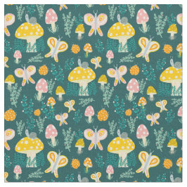 Tela Magia Mushrooms Cute Butterflies Sniceps Ladybugs