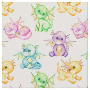 Tela Magical Dragon Dreams Baby Shower Fabric