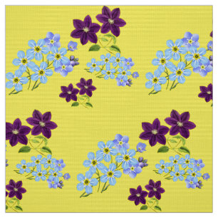 Tela Magnífica Moda Elegante Olvidar No Amarillo Floral