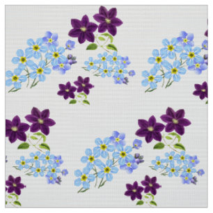 Tela Magnífica Moda Elegante Patrón Floral Olvidado No