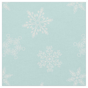Tela Magnífico modelo de Navidades con copos de nieve a