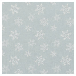 Tela Magnífico patrón de copos de nieve gris