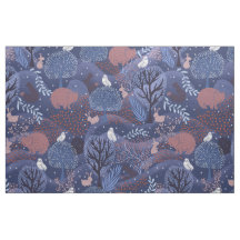 Magníficos animales de bosque nocturno lindos niño