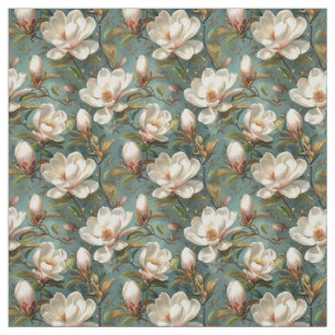 Tela Magnolia flamó un patrón sin problemas en Verde az