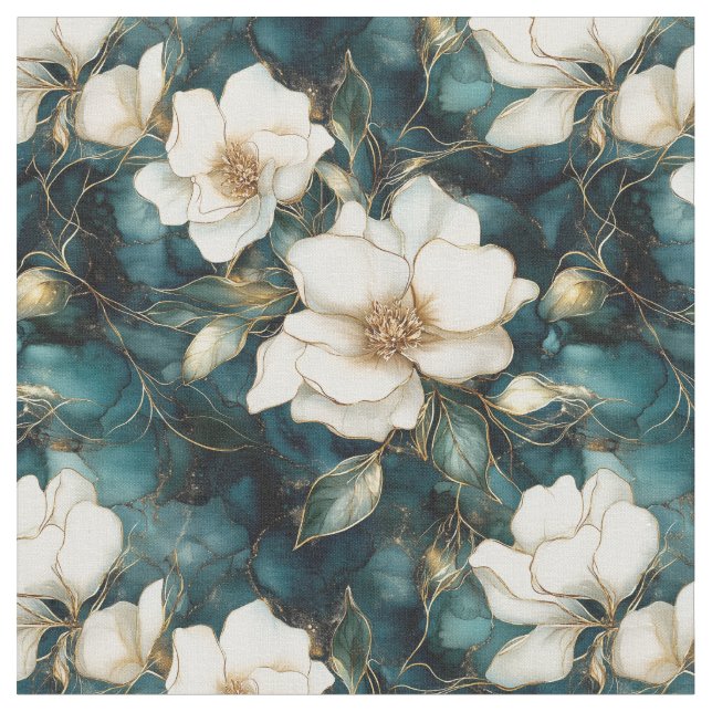 Tela Magnolia Vines Fabric (De cerca)