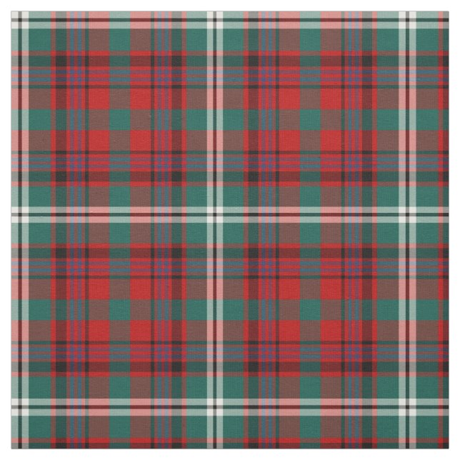 Tela Maguire Tartan Pattern Red Irish Place (Retal)