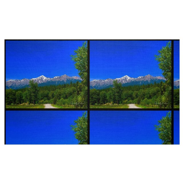 Tela Majestad de las montañas azules ("Cuarto gordo" (fat quarter))