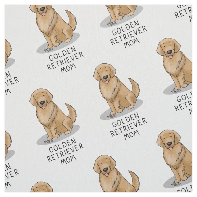 Tela Mamá de Golden Retriever - Perro (Retal)