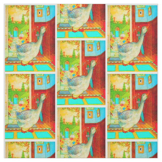 Tela Mamá ganso en la poesía infantil de la casa (Retal)