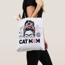 "Mamá Gata" Divertido Bolso de Mujer Amante de Gat