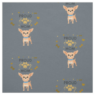 Tela Mamá orgullosa de perro Chihuahua