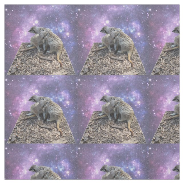 Tela Mamá y bebé suricata, (Retal)