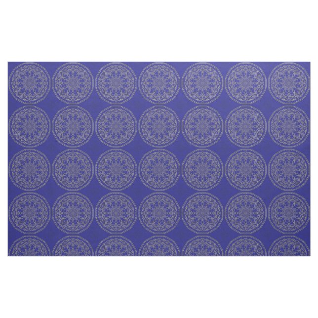 Tela Mandala azul ("Cuarto gordo" (fat quarter))