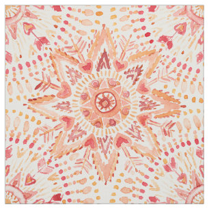 Tela Mandala de la acuarela del FUEGO del GUERRERO