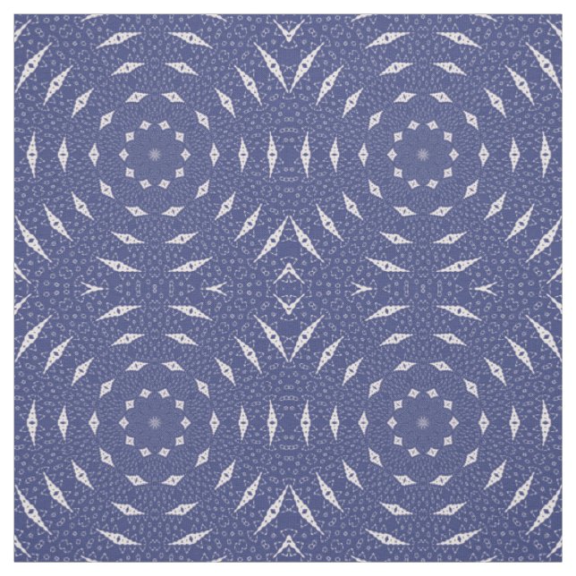 Tela Mandala de Mitocondrias Azul Marino y Rosa (Retal)