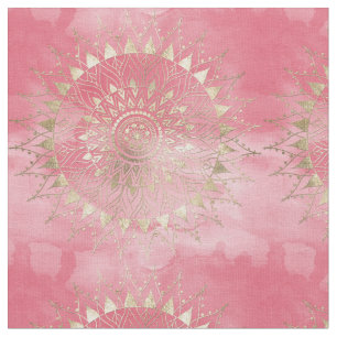 Tela Mandala dorada moderna