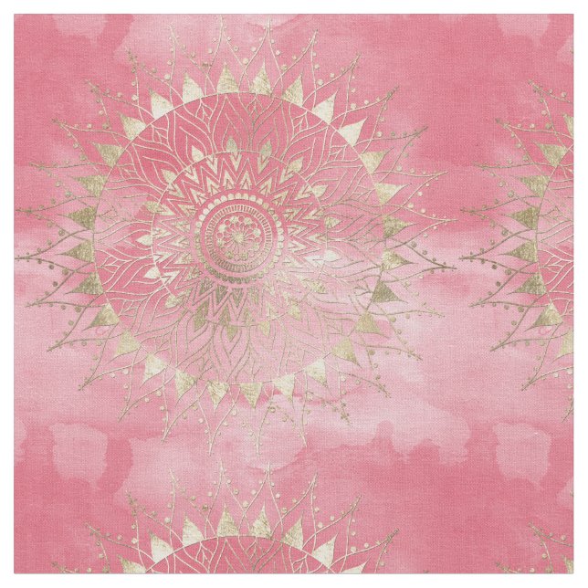 Tela Mandala dorada moderna (De cerca)