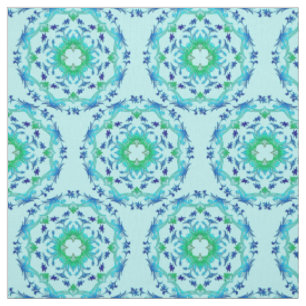Tela Mandala floral étnica /pattern de los círculos.