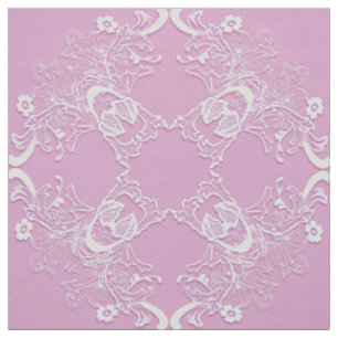 Tela Mandala floral étnica rosa.