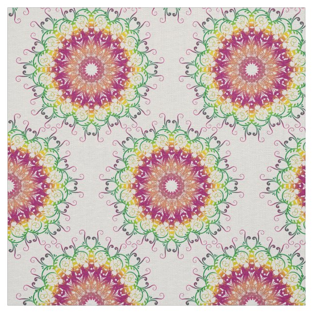 Tela Mandala. floral étnico (Retal)
