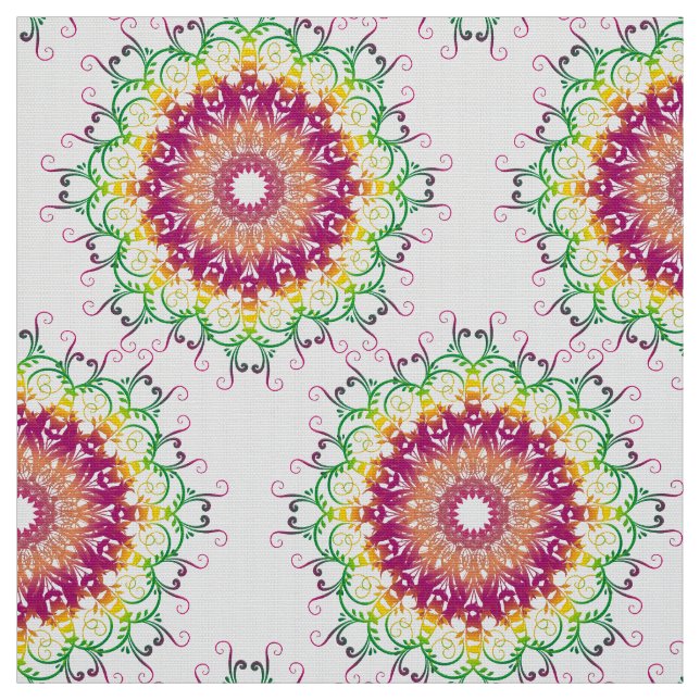 Tela Mandala. floral étnico (Retal)