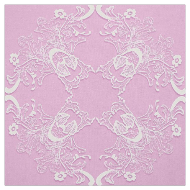 Tela Mandala. rosado floral étnico (Retal)