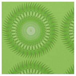 Tela Mandalá verde del sol