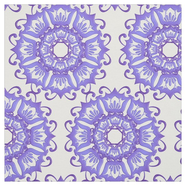 Tela Mandala. violeta floral (Retal)