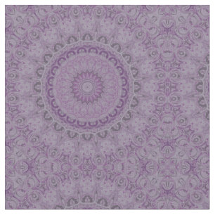 Tela Mandalas de ensueño en acuarela en tonos de púrpur