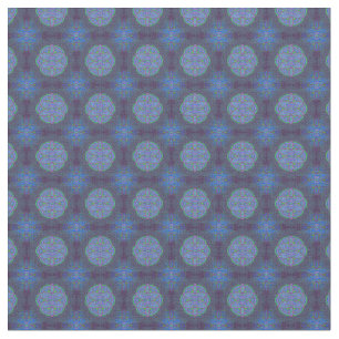 Tela Mandalas en combinación Patrones de repetición azu