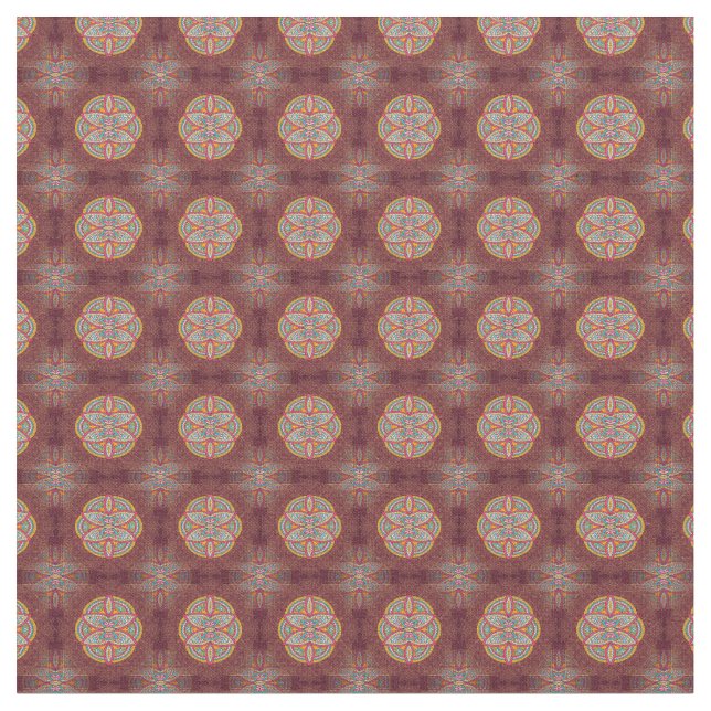Tela Mandalas sobre los patrones de repetición de los m (De cerca)
