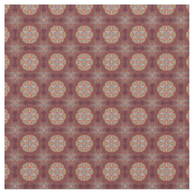 Tela Mandalas sobre los patrones de repetición de los m (De cerca)