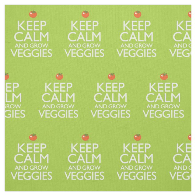 Tela Mantenga tranquilo y produzca los Veggies (Retal)
