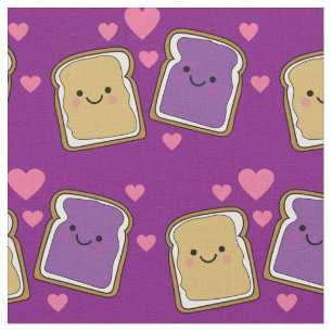 Tela Mantequilla de cacahuate y jelly niños PBJ Kawaii
