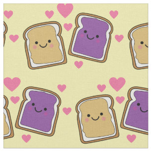Tela Mantequilla de cacahuate y jelly niños PBJ Kawaii
