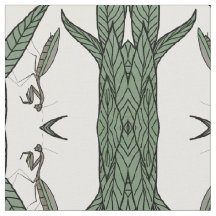 Mantis Reyes Repetidas Sobre Hojas Verdes