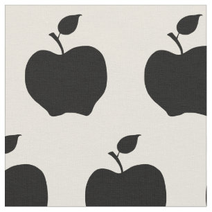 Tela Manzanas blancas y negras