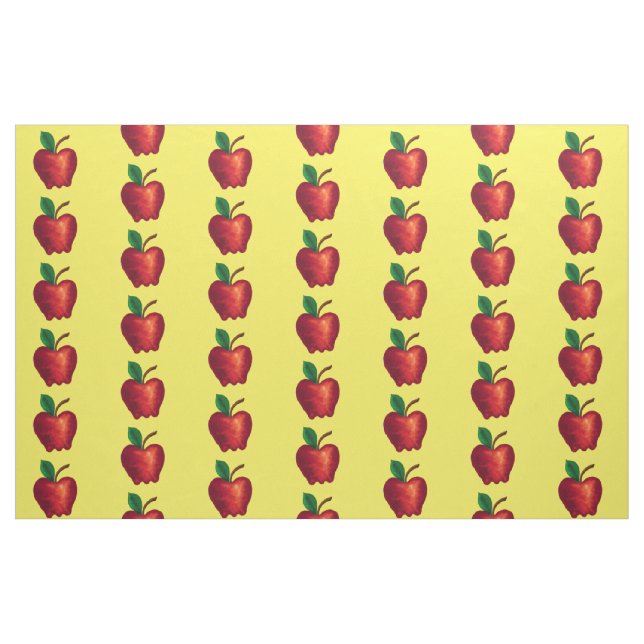 Tela manzanas rojas ("Cuarto gordo" (fat quarter))