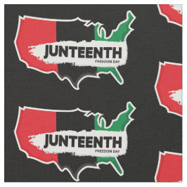 Tela Mapa de EEUU 19 de junio Día de la Libertad