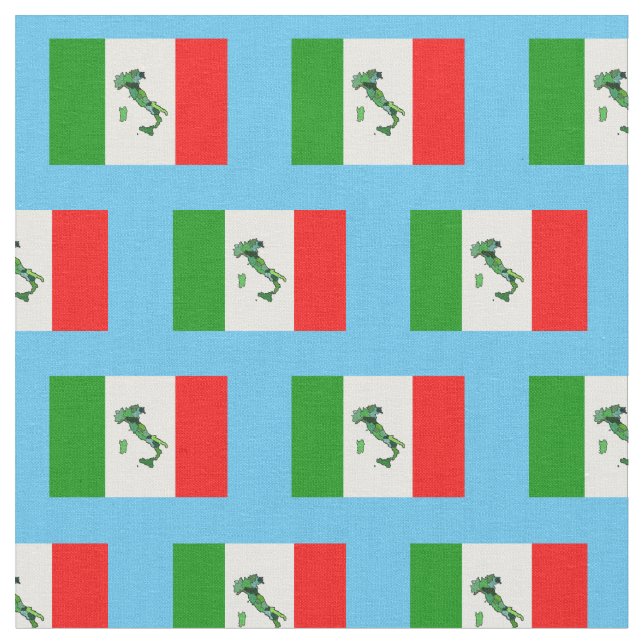 Tela Mapa de la bandera italiana (De cerca)