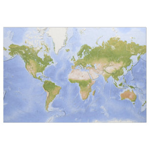 Tela Mapa de Mercator del mundo