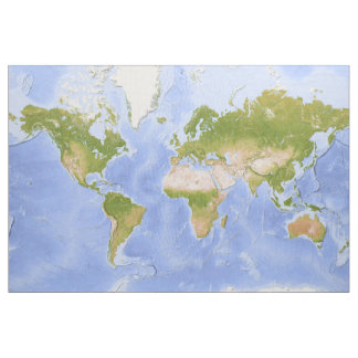 Tela Mapa de Mercator del mundo