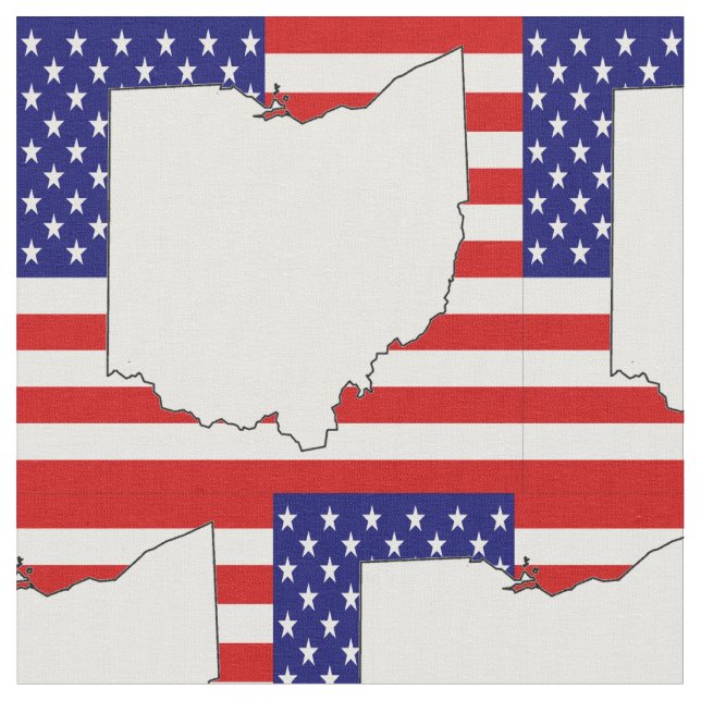 TELA MAPA DE OHIO (De cerca)